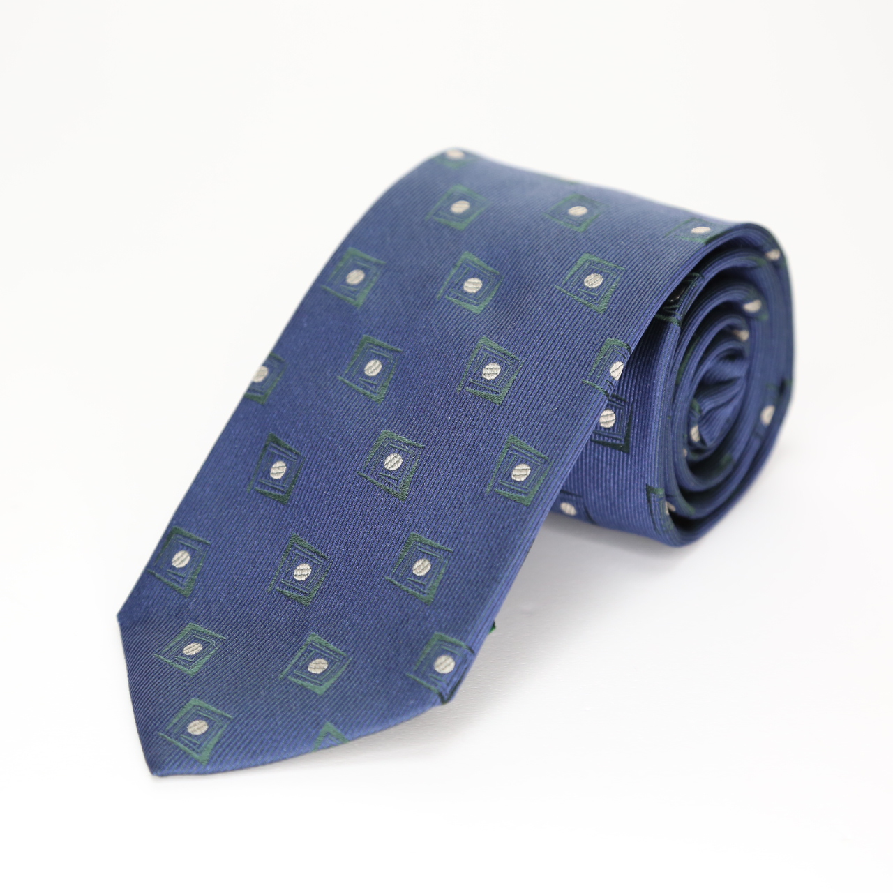 イタリア生地ネクタイ  ブルー  FATTURA  日本製  ヴィンテージ調  メンズファッション  ネクタイ  コーデ