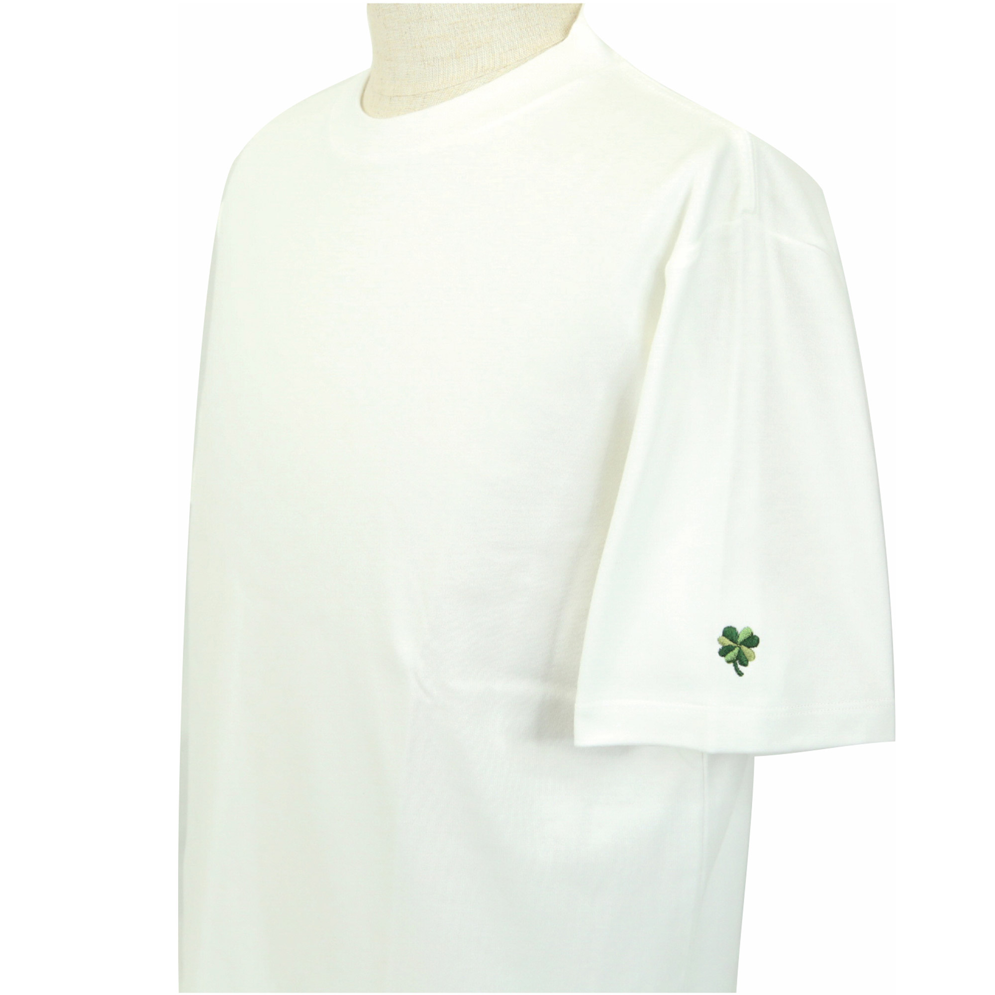 【値下げしました】プレミアムドレス Tシャツ  半袖  袖口刺繍  ホワイト  FATTURA  メンズファッション  日本製