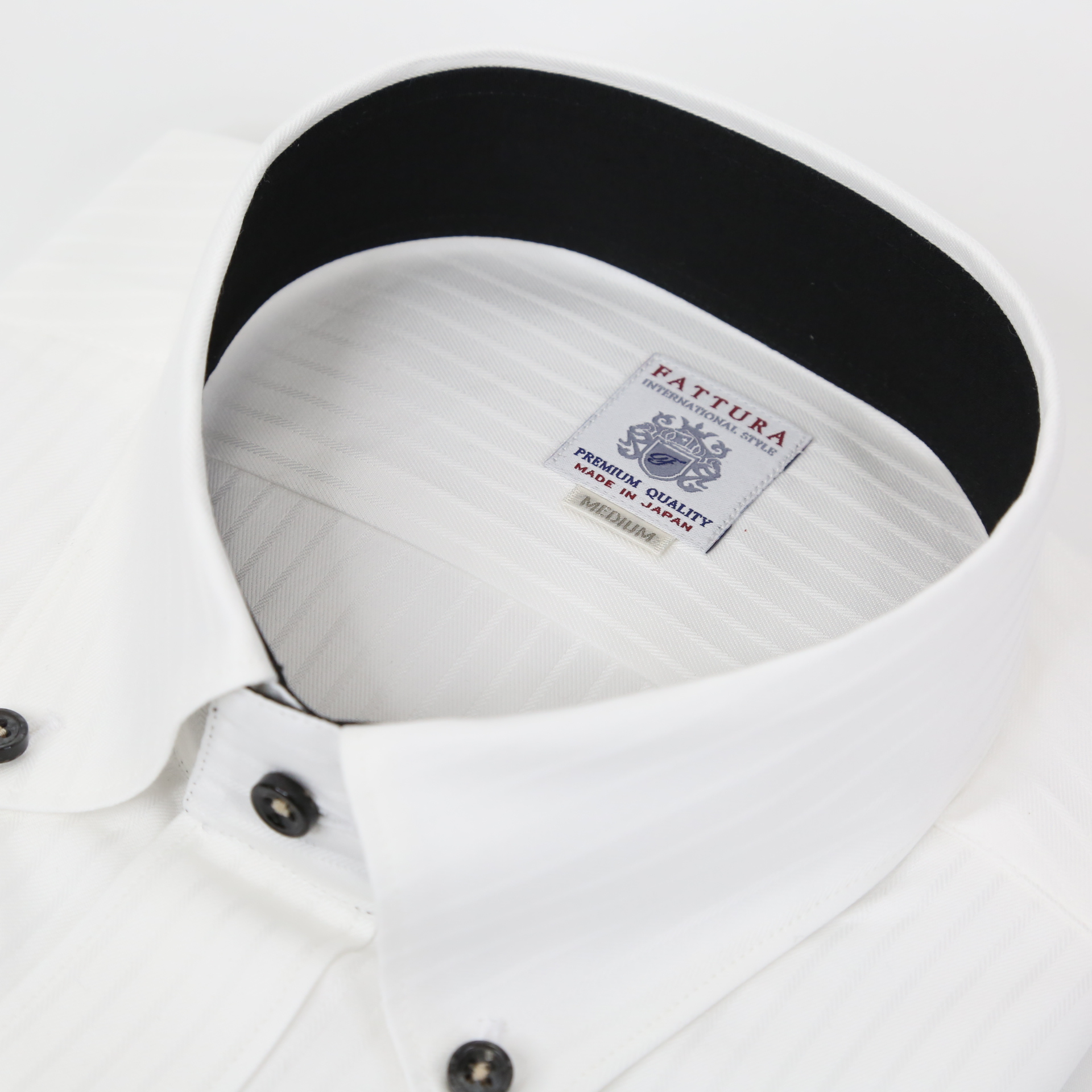 B Dシングル 8cm カフス刺繍 ホワイト シャツ ネクタイなどメンズアパレルなら ナガイコーポレーション